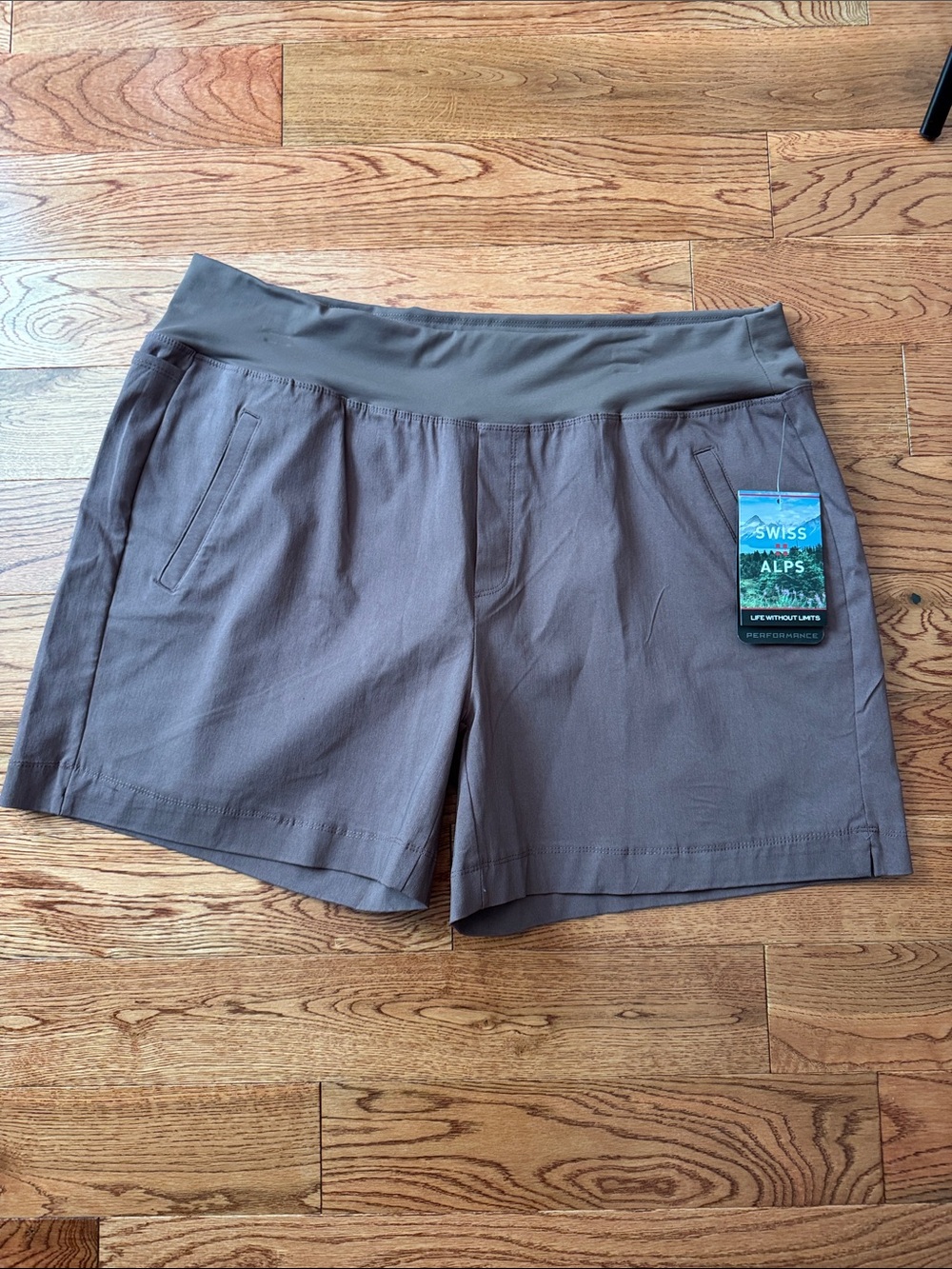 Swiss Alps Women's Taupe Athletic Shorts